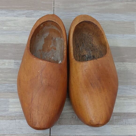 Vintage Other - Holland Made Wooden Clogs Shoes Vintage Collectible 15 cm inside length